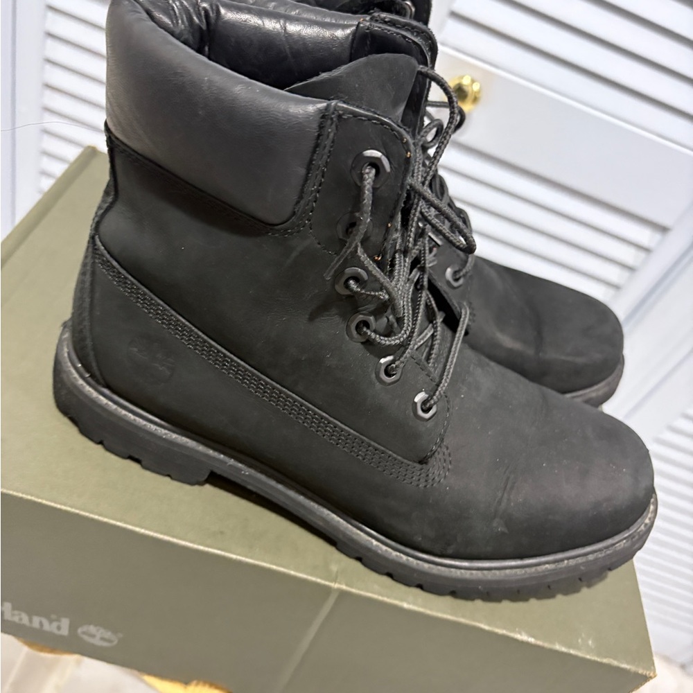 Timberland Premium Black Nubuck 6” Waterproof Boots – Unisex